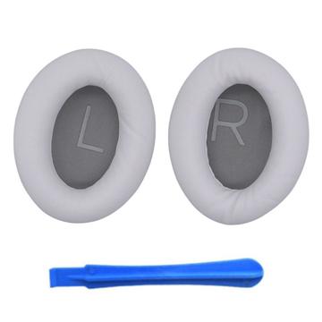 Silicone Replacement Earpads for Bose QuietComfort 45 Headphones with Crowbar - Platinum Silver
