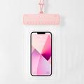 Sliding Mechanism Smartphone Waterproof Case - 7.2" - Pink