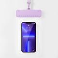 Sliding Mechanism Smartphone Waterproof Case - 7.2" - Purple