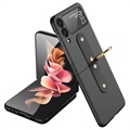 Samsung Galaxy Z Flip3 5G puzdro s kovovým prsteňom