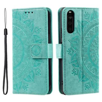 Sony Xperia 10 VI Séria Mandala Puzdro - Zelená