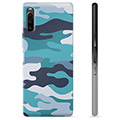 Sony Xperia L4 puzdro TPU - Modrá kamufláž