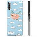 Sony Xperia L4 puzdro TPU - Lietajúce prasa