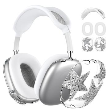 Sparkly Star 3-in-1 Protective Set for AirPods Max - Silver