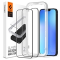 Spigen Glas.tR AlignMaster FC iPhone 13/13 Pro/14/16e Tvrdené Sklo - Čierna