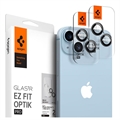Spigen Glas.tR Ez Fit Optik Pro iPhone 14/14 Plus/15/15 Plus Chránič Objektívu Fotoaparátu - Čierny