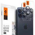 Spigen Glas.tR Ez Fit Optik Pro iPhone 14 Pro/14 Pro Max/15 Pro/15 Pro Max Chránič Objektívu Fotoaparátu - Titánový modrý