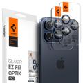 Spigen Glas.tR Ez Fit Optik Pro iPhone 14 Pro/14 Pro Max/15 Pro/15 Pro Max/16 Pro/16 Pro Max Chránič Objektívu Fotoaparátu - Titánový modrý
