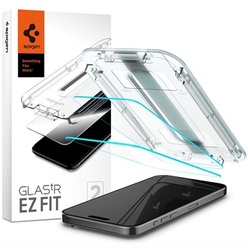 iPhone 15 Spigen Glas.tR Ez Fit Chránič obrazovky - 2 ks.