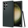 Spigen Liquid Air Samsung Galaxy S23 Ultra 5G TPU Case (Otvorená krabica - Hromadné vyhovujúce) - Tmavozelený