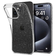 Trblietky s kvapalinovým kryštálom iPhone 15 Pro Case - priehľadné