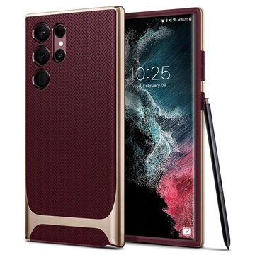 Spigén neo hybrid Samsung Galaxy S22 Ultra 5G Case - Burgundsko