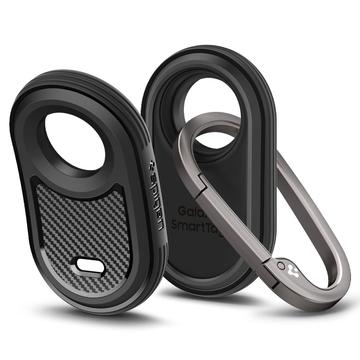 Spigen Rugged Armor Samsung Galaxy SmartTag2 puzdro s karabínom - čierna