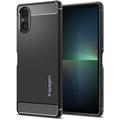 Puzdro Sony Xperia 5 V Spigen Rugged Armor TPU - Čierna