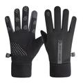 SportLove Pánske vetruodolné rukavice s dotykovým displejom - čierne