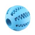 Squeaky Chew Ball for Dogs with Food Dispensing - S - Blue