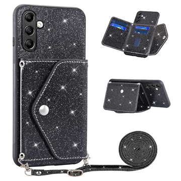 Puzdro Stardust Samsung Galaxy A14/A14 5G s Držiakom Karty - Čierne