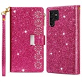 Séria Starlight Samsung Galaxy S22 Ultra 5G Wallet Case - Hot Pink