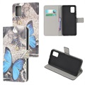 Séria štýlov Samsung Galaxy A02S Pase Wallet - Blue Butterfly