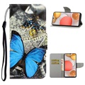 Séria štýlov Samsung Galaxy A42 5G Pase Wallet - Blue Butterfly