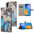 Séria štýlov Samsung Galaxy S21 5G Pase Wallet - Blue Butterfly