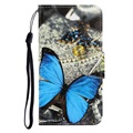 Séria štýlov Samsung Galaxy Note20 Ultra Wallet Case - Blue Butterfly