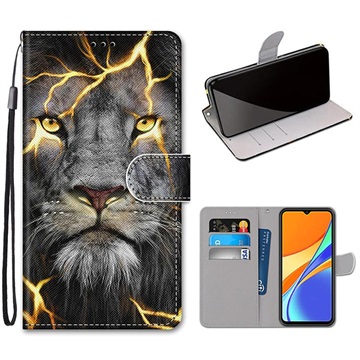 Štýl série Xiaomi Redmi 9c, Redmi 9c NFC Wallet Case - Lion