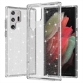 Štýlové hybridné puzdro série Glitter na Samsung Galaxy S22 Ultra 5G