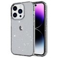 Stylish Glitter Series iPhone 14 Pro TPU Puzdro - Čierny