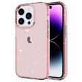 iPhone 14 Pro Max TPU Puzdro zo Série Stylish Glitter - Ružová