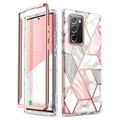 Supcase Cosmo Samsung Galaxy Note20 Ultra Hybrid Case (Otvorená krabica - Výborná) - Pink Marble