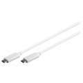 SuperSpeed ​​Sync & Nabíjajte kábel USB -C - 1 m - biela