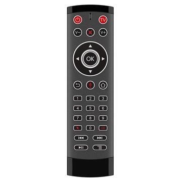 T1-PRO-TV 2-klávesová IR učiaca sa funkcia Air Mouse Inteligentné bezdrôtové diaľkové ovládanie s mikrofónom pre Android TV Box / Stick