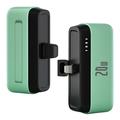 T160 Mini Portable Lightning Power Bank - PD 20W, 5000mAh - zelená