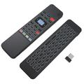 T3-C Bezdrôtová klávesnica Air Mouse Remote so 7 farbami podsvietenia pre Smart TV, Android TV Box, PC, HTPC