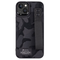 Tactical Camo Troop iPhone 14 Plus Hybridné Puzdro - Čierny