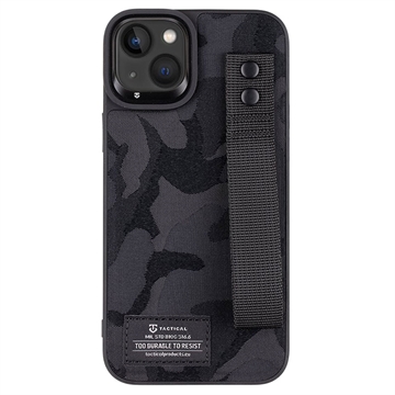 Tactical Camo Troop iPhone 14 Plus Hybridné Puzdro - Čierny
