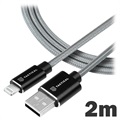 Taktické rýchle nabíjacie lano nabíjajúce lano - USB -A/Lightning - 1 m