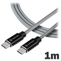 Taktické rýchle nabíjacie lano nabíjania - USB -C/USB -C - 1 m