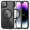 Puzdro iPhone 15 Plus Tech-Protect Magmat – kompatibilné s MagSafe – Priesvitná čierna