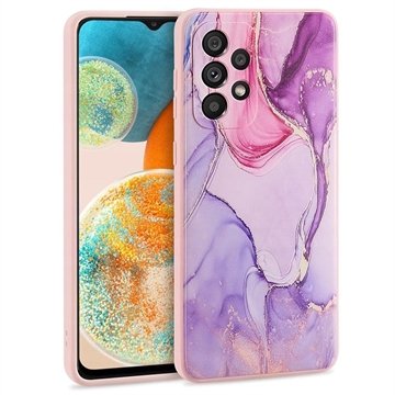 Puzdro TPU Samsung Galaxy A23 5G Tech-Protect Mood Marble – Ružové / Fialové