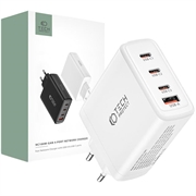 Tech-Protect NC100W-GAN 4-Port Network Charger - 3xUSB-C, USB-A - White