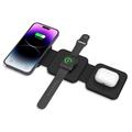 Skladacia Magnetická Bezdrôtová Nabíjačka Tech-Protect QI15W-A24 3 v 1