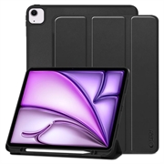 iPad Air 13 2024/2025 Tech-Protect SmartCase Pen Tri-Fold Folio Case - Black