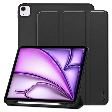 iPad Air 13 2024/2025 Tech-Protect SmartCase Pen Tri-Fold Folio Case - Black