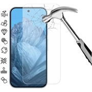 Google Pixel 9/9 Pro Ochrana Obrazovky z Tvrdeného skla - Case Friendly - Priehľadné