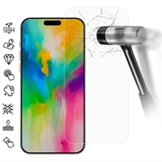 iPhone 16 Plus Ochrana Obrazovky z Tvrdeného skla - Case Friendly - Priehľadné