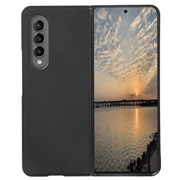 Samsung Galaxy Z Fold4 Textúrovaný Hybrid Case - Čierna