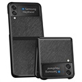 Textúrovaný Samsung Galaxy Z Flip3 5G Hybrid Case - Black