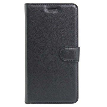 iPhone 7/8/SE (2020)/SE (2022) Puzdro s textúrovanou peňaženkou - Čierna